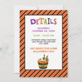 Halloween-kostuumfeestje voor jongens 5e verjaarda kaart (Achterkant)