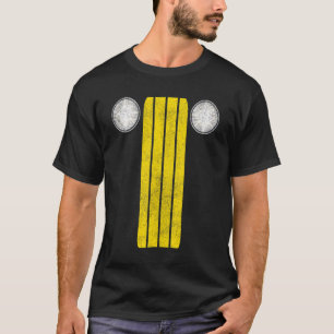 Halloween Kostuums Auto Koplampen Road Marking Man T-shirt