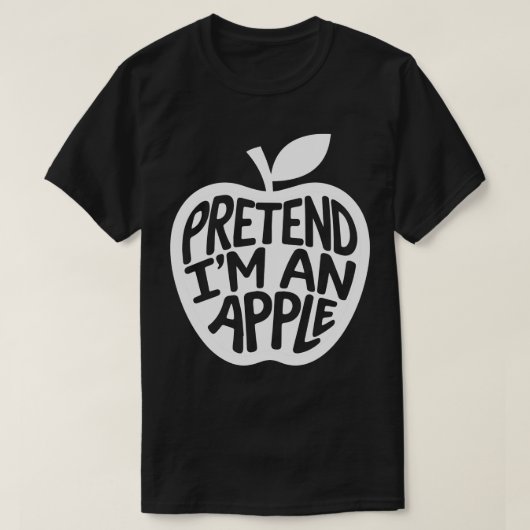 Halloween kostuums doen alsof ik een appel ben t-shirt (Design voorkant)