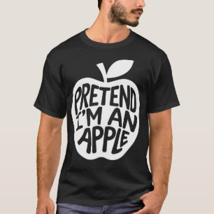 Halloween kostuums doen alsof ik een appel ben t-shirt