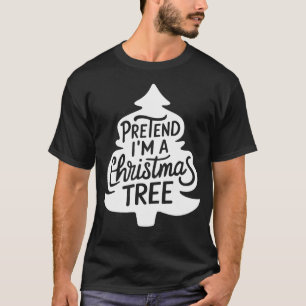 Halloween kostuums doen alsof ik een kerstboom ben t-shirt
