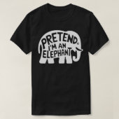 Halloween kostuums doen alsof ik een olifant ben t-shirt (Design voorkant)