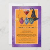 Halloween kostuums en cocktails kaart (Voorkant)