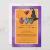 Halloween kostuums en cocktails kaart (Voorkant)