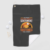 Halloween Kostuums Statement Geest Huis Ontwerp Golfhanddoek (Insitu)