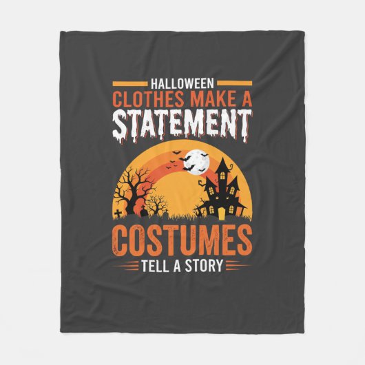 Halloween Kostuums Statement Geheime Huis Ontwerp Fleece Deken (Voorkant)
