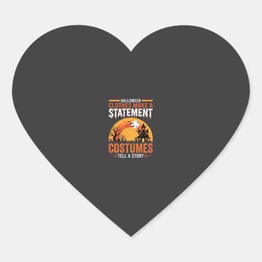Halloween Kostuums Statement Geheime Huis Ontwerp Hart Sticker (Voorkant)