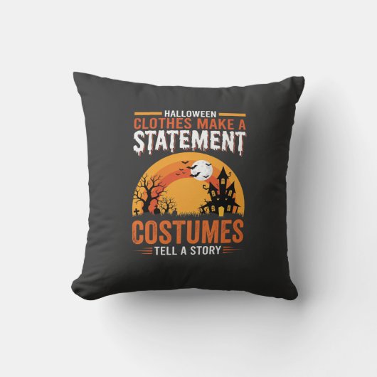 Halloween Kostuums Statement Geheime Huis Ontwerp Kussen (Voorkant)
