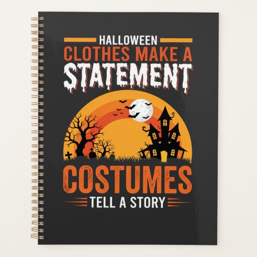 Halloween Kostuums Statement Geheime Huis Ontwerp Planner (Voorkant)