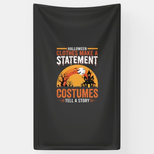 Halloween Kostuums Statement Geheime Huis Ontwerp Spandoek (Verticaal)