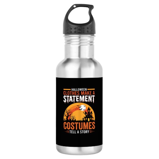 Halloween Kostuums Statement Gespenstisch Huis Ont Waterfles (Voorkant)