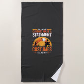 Halloween Kostuums Statement Spookhuis Ontwerp Strandlaken (Voorkant)
