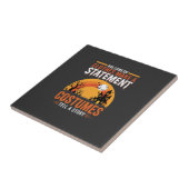 Halloween Kostuums Statement Spookhuis Ontwerp Tegeltje (Zijkant)