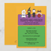 Halloween kostuums truc voor het behandelen van pa kaart (Voorkant / Achterkant)