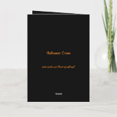 Halloween Kraaien Custom Folie Wenskaart (Achterkant)