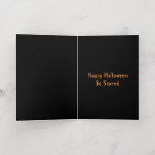 Halloween Kraaien Custom Folie Wenskaart (Binnenlaag)