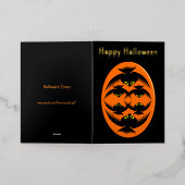 Halloween Kraaien Custom Folie Wenskaart (Buiten Laag)