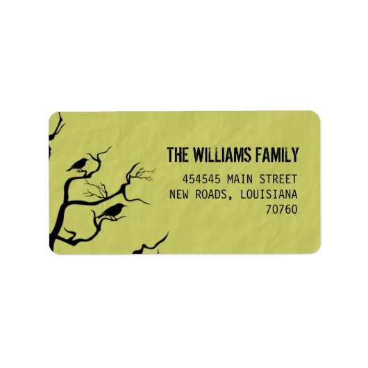 Halloween | Kraaien Etiket (Voorkant)