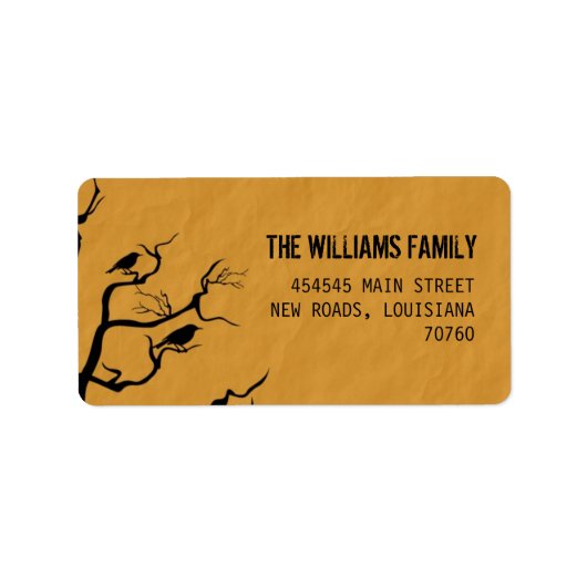 Halloween | Kraaien Etiket (Voorkant)