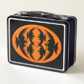Halloween kraaien metalen lunchbox (Achterkant)
