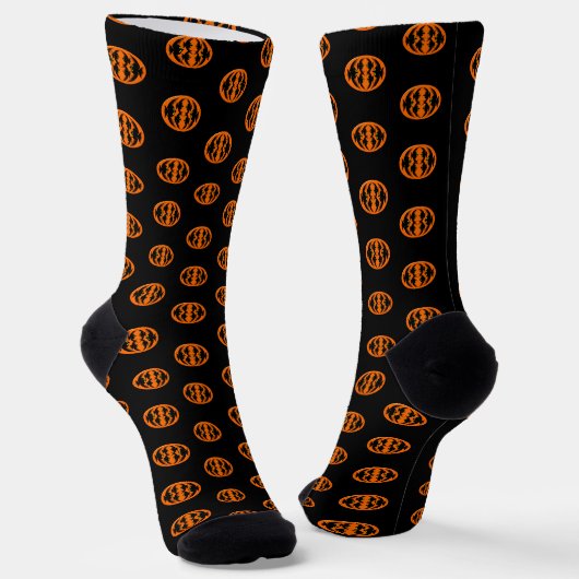 Halloween Kraaien Patroon Sokken (Gebogen)