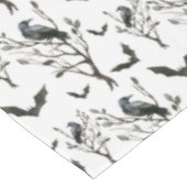 Halloween kraaien vleermuizen zwart en wit Waterve Tafelkleed (Gekanteld)