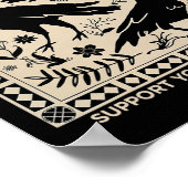 Halloween kraaien voor Bros Grappig Steun Uw Loc Poster (Hoek)