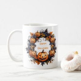 Halloween krans Happy Halloween Koffiemok