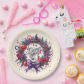 Halloween Krans Merry Enge Kerstmis Halloween Papieren Bordje (Feest)