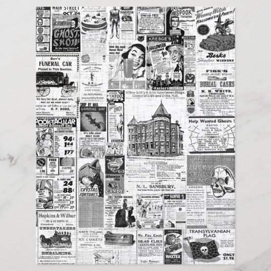 Halloween Kranten Advertenties  (Voorkant)