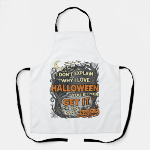 Halloween Krijg Het Griezelige Boom Pompoenen Vlee Schort