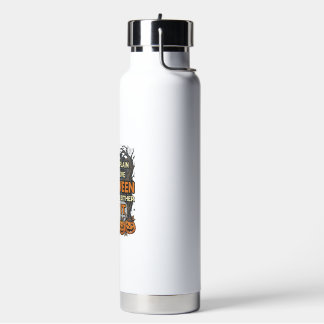 Halloween Krijg Het Griezelige Boom Pompoenen Vlee Waterfles