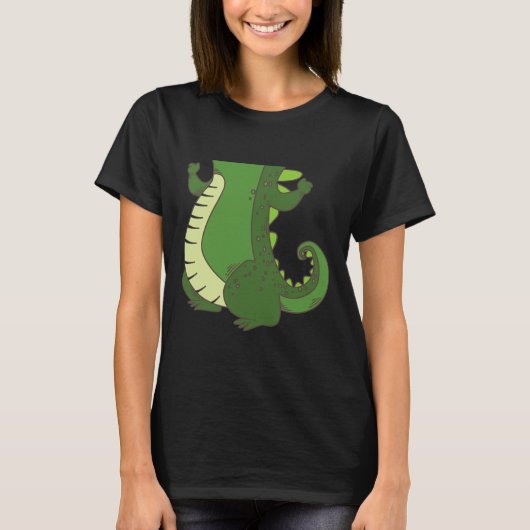 Halloween krokodillenkostuum Cool Croc Body Lazy G T-shirt (Voorkant)