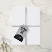 Halloween Kroonluchter Grafsteen Cadeaulabel (Met Touw)