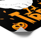 Halloween kuiken of trakteren grappige Halloween k Poster (Hoek)