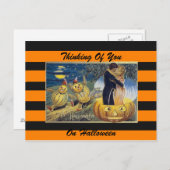 Halloween kunst briefkaart (Voorkant / Achterkant)