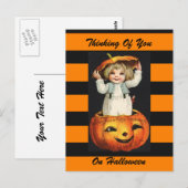 Halloween kunst briefkaart (Voorkant / Achterkant)