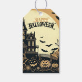  Halloween kunst Cadeaulabel (Voorkant)
