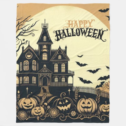 Halloween kunst Fleece Deken (Voorkant)