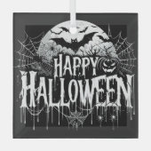 Halloween kunst Glas Ornament (Voorkant)