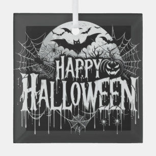  Halloween kunst Glas Ornament