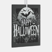  Halloween kunst Glas Ornament (Voorkant Rechts)