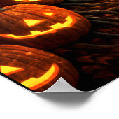 Halloween kunst heks kat poster (Hoek)