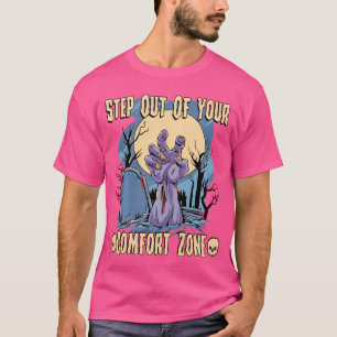 Halloween Kunst Horror Zombie Hand Humor Grappig V T-shirt