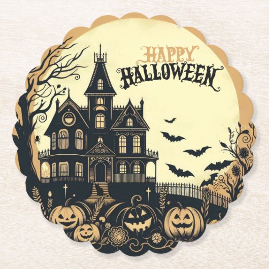 Halloween kunst Kartonnen Onderzetters (Voorkant)
