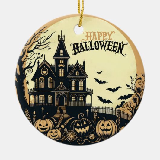 Halloween kunst Keramisch Ornament (Voorkant)