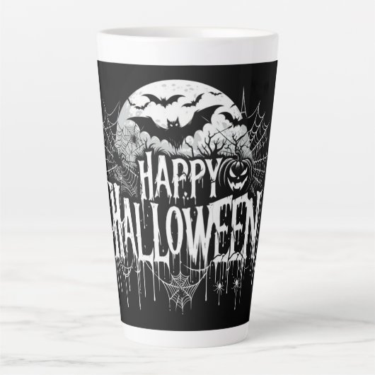 Halloween kunst Latte Mok (Voorkant)