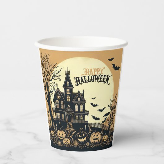 Halloween kunst Papieren Bekers (Voorkant)