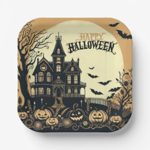 Halloween kunst Papieren Bordje