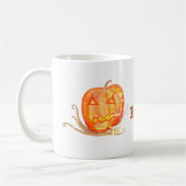 Halloween Kunst Pompoen Custom Mok (Links)